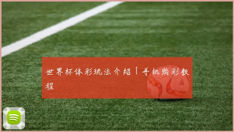 世界杯体彩玩法介绍｜手机购彩教程